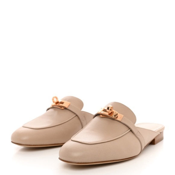 Hermès Oz mule Beige (Blanc Gromme) size 38 - Picture 1 of 10